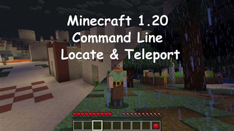 How to teleport to villages in Minecraft 1.20 .